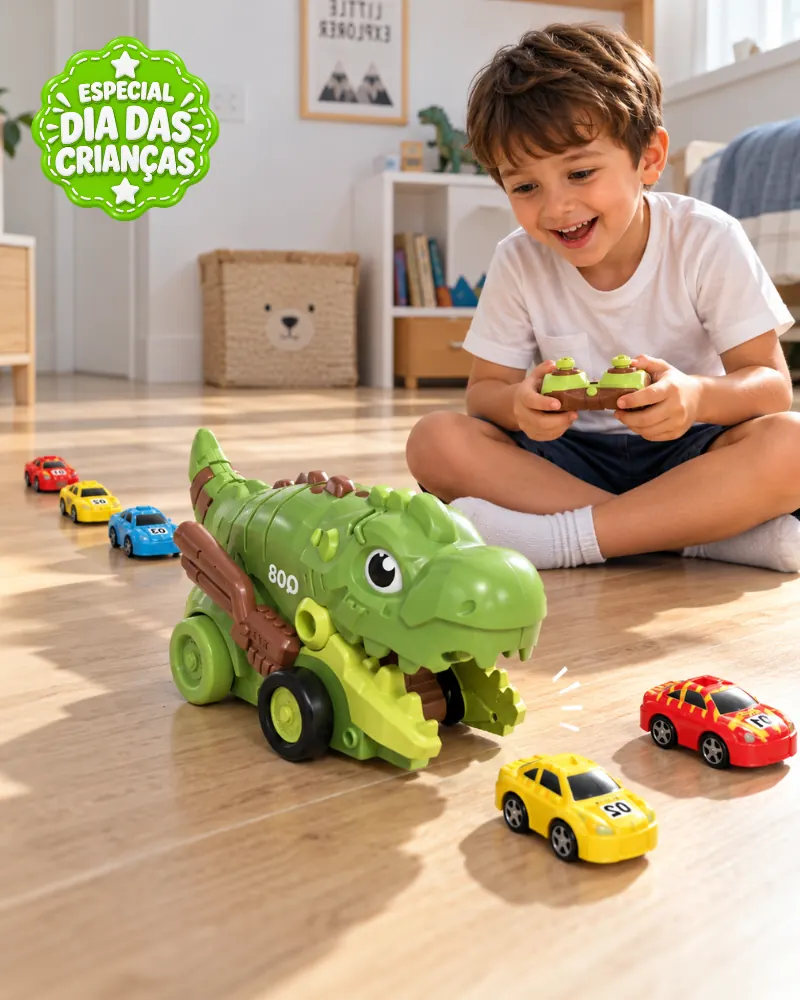 DinoMax™ – Jogo Interativo | Kit 2 Dinossauros + 2 Controles